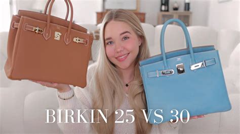 HERMÈS Birkin 25 VS 30 size 